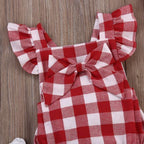 Plaid Romper Outfit