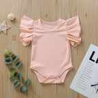 Solid Ribbed Flare Onesie