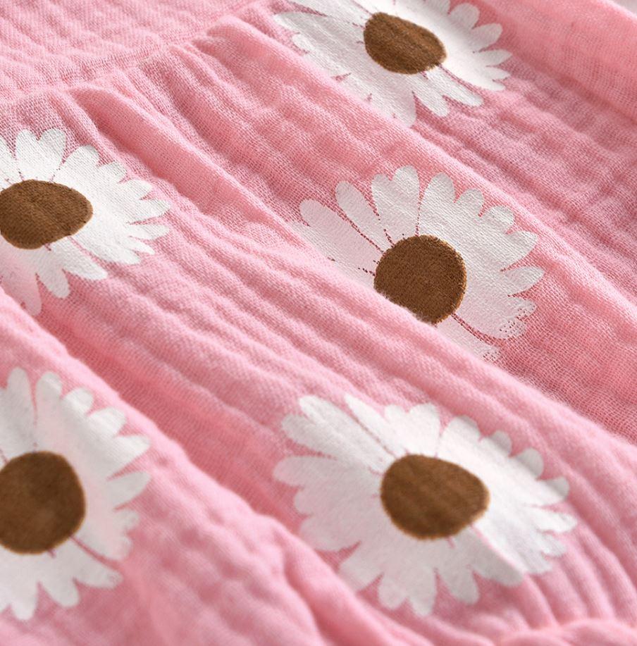 Shoulder Tie Daisy Romper