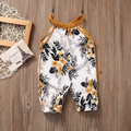 Floral Fall Romper for Baby Girls