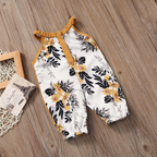 Floral Fall Romper for Baby Girls