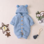 Knitted Pom Pom Romper (Multiple Colors)