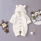 Knitted Pom Pom Romper (Multiple Colors)