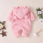 Knitted Pom Pom Romper (Multiple Colors)
