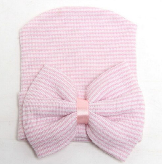 Newborn Baby Girl Bow Hat