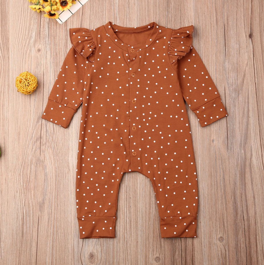 Polka Dot Ruffle Onesie
