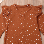 Polka Dot Ruffle Onesie