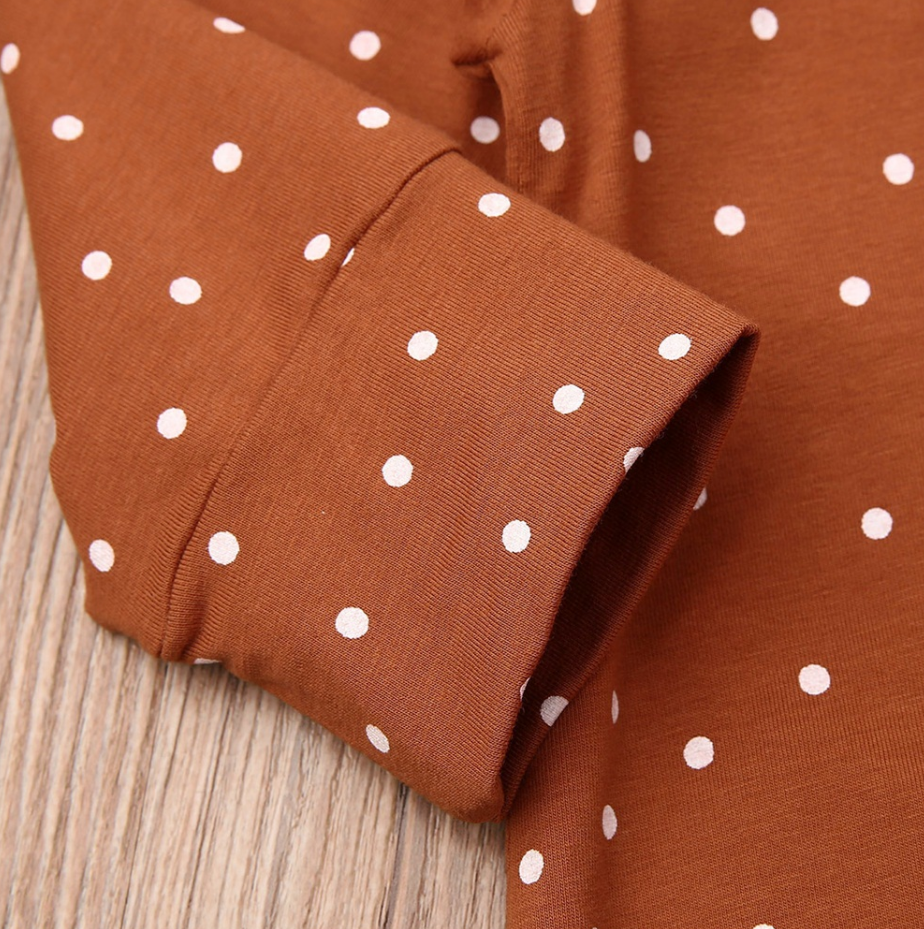 Polka Dot Ruffle Onesie