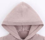 Knitted Sweater Hoodie Romper (2 Colors)