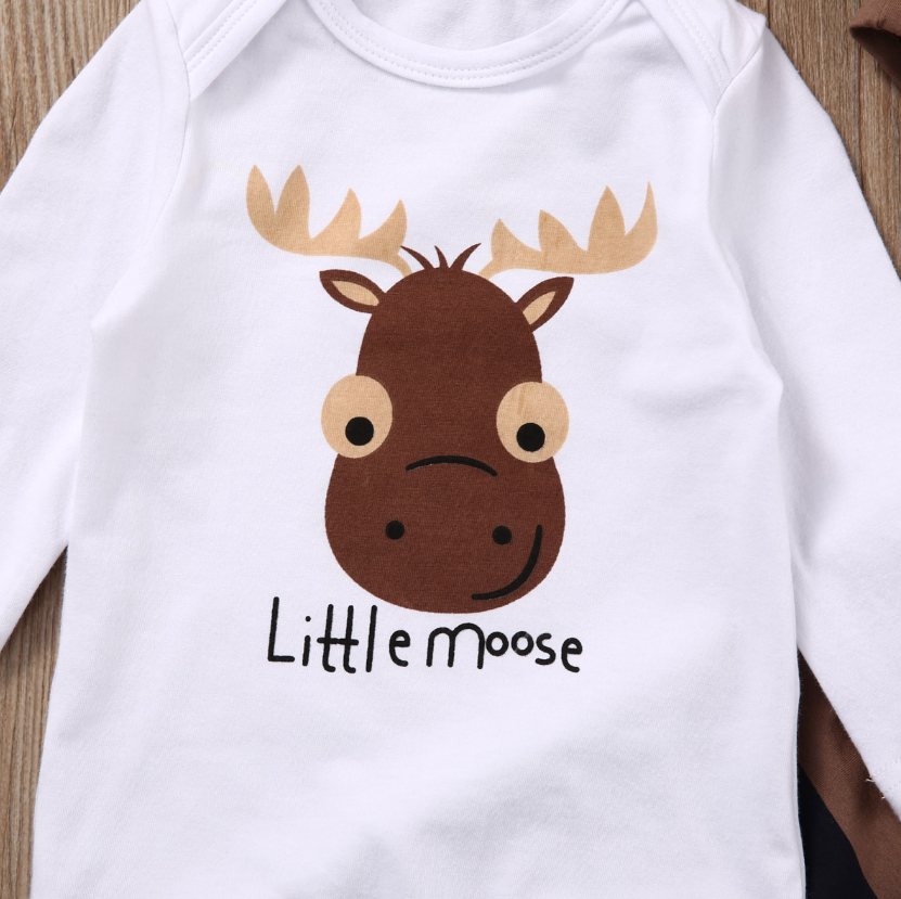 Little Moose Striped Outfit