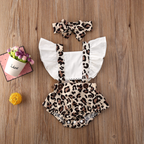 Leopard Romper with Headband
