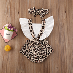 Leopard Romper with Headband