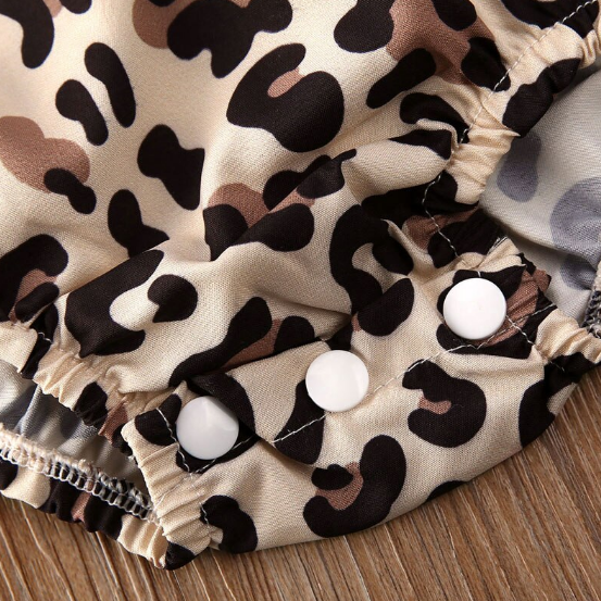 Leopard Romper with Headband