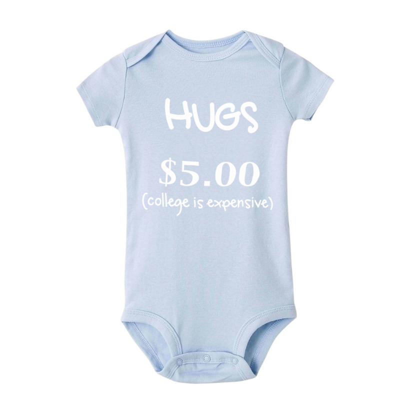 Hugs $5 Onesie (Multiple Colors)
