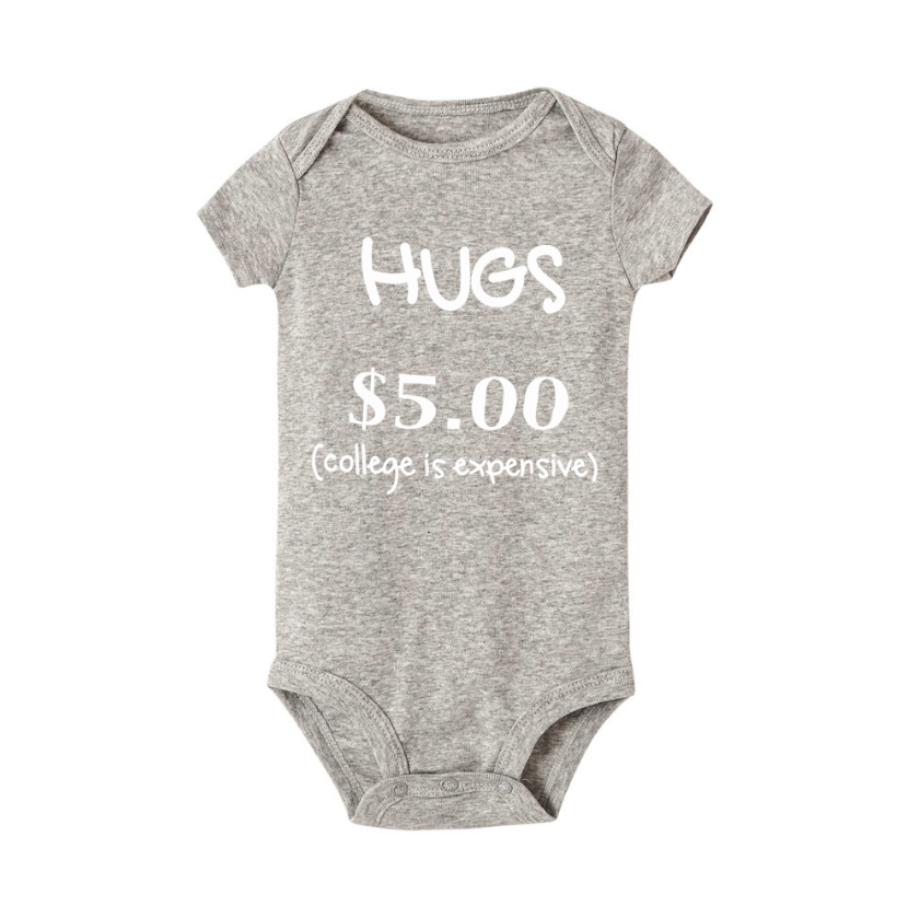 Hugs $5 Onesie (Multiple Colors)