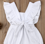 Sleeveless Bow Ruffled Romper (Multiple Colors)