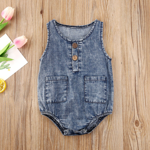 Denim Romper
