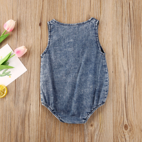 Denim Romper