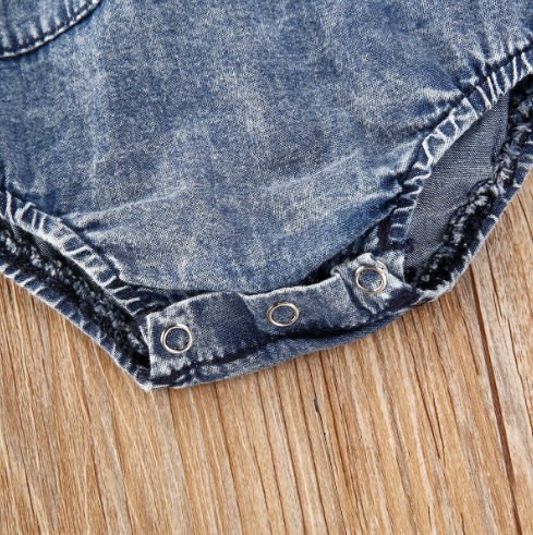 Denim Romper