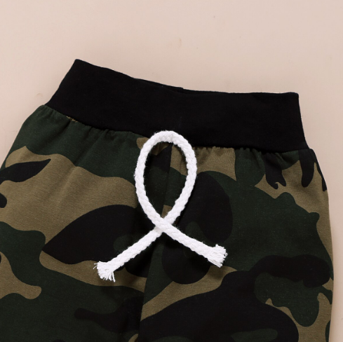 Ladies I Have Arrived Baby Boy Camouflage Print Set