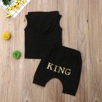 King Hoodie Shorts Set