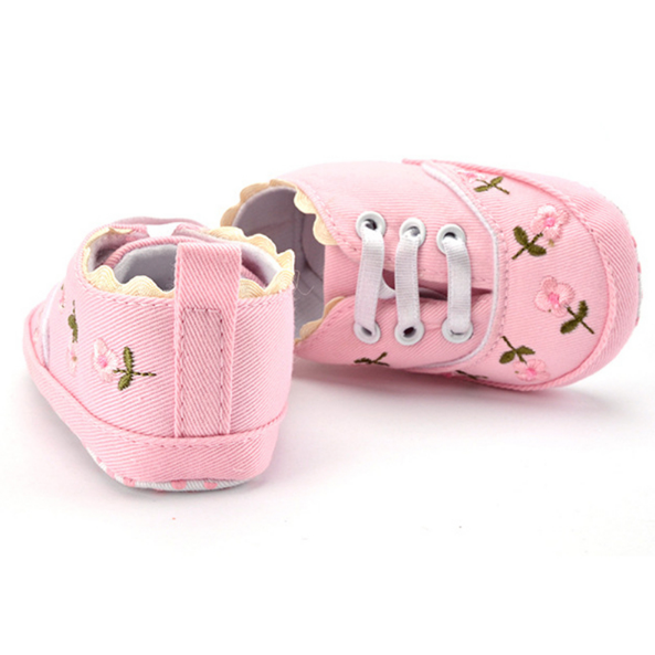 Floral Lace up Shoes