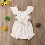 Lace Sleeve Floral Romper