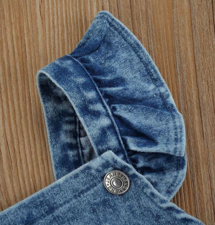Denim Rainbow Romper