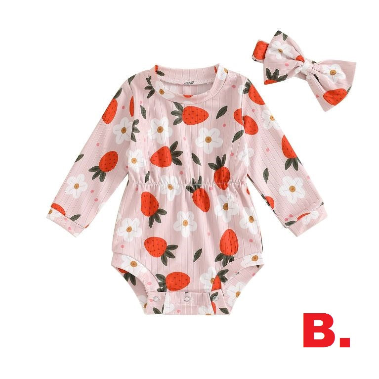 Floral Clara Onesie & Headband