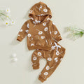 Daisy Flower Hooded Jogger Set