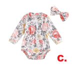 Floral Clara Onesie & Headband
