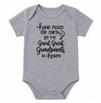 Hand Picked For Earth By My Great Great Grandparents in Heaven Onesie