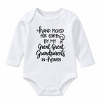 Hand Picked For Earth By My Great Great Grandparents in Heaven Onesie