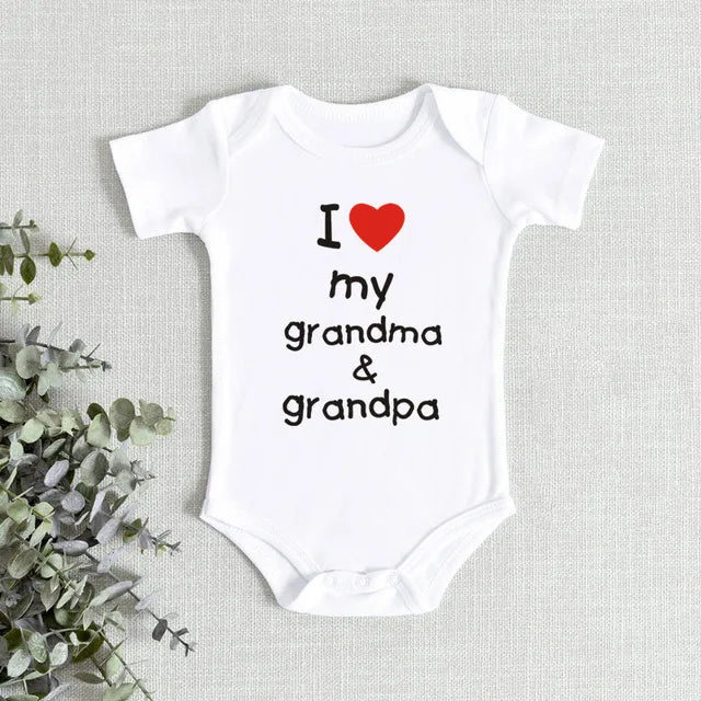 I Love My Grandma & Grandpa Onesie