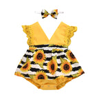 Sunflower Lace Romper