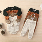 Knitted Twist Onesie & Pants Set