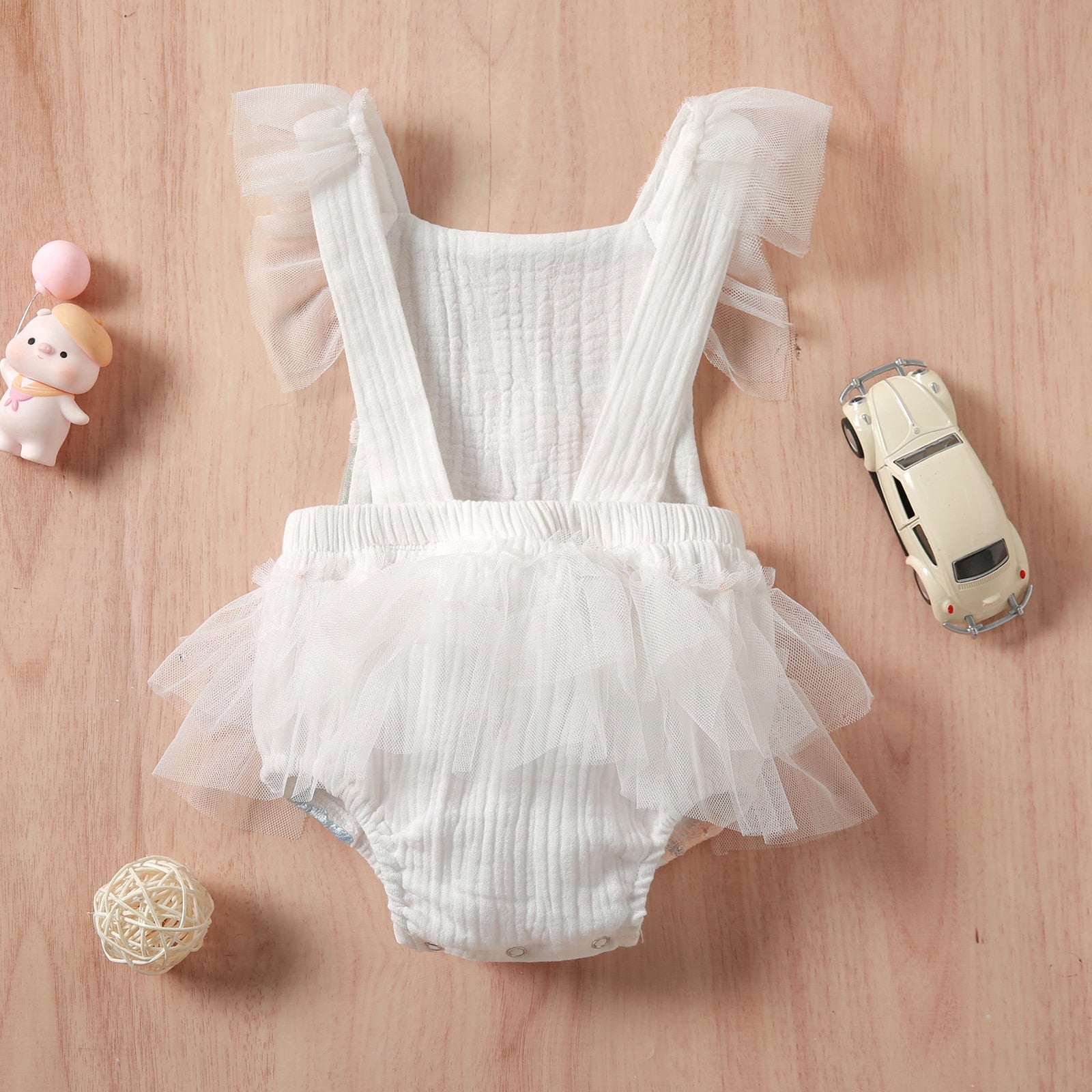 Embroidered Floral Felicity Romper
