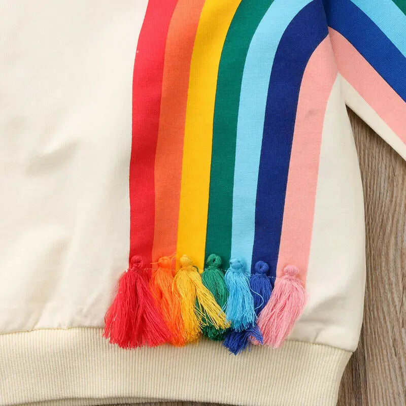🌈 Rainbow Sunshine Kids Sweatshirt