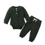 Knitted Twist Onesie & Pants Set