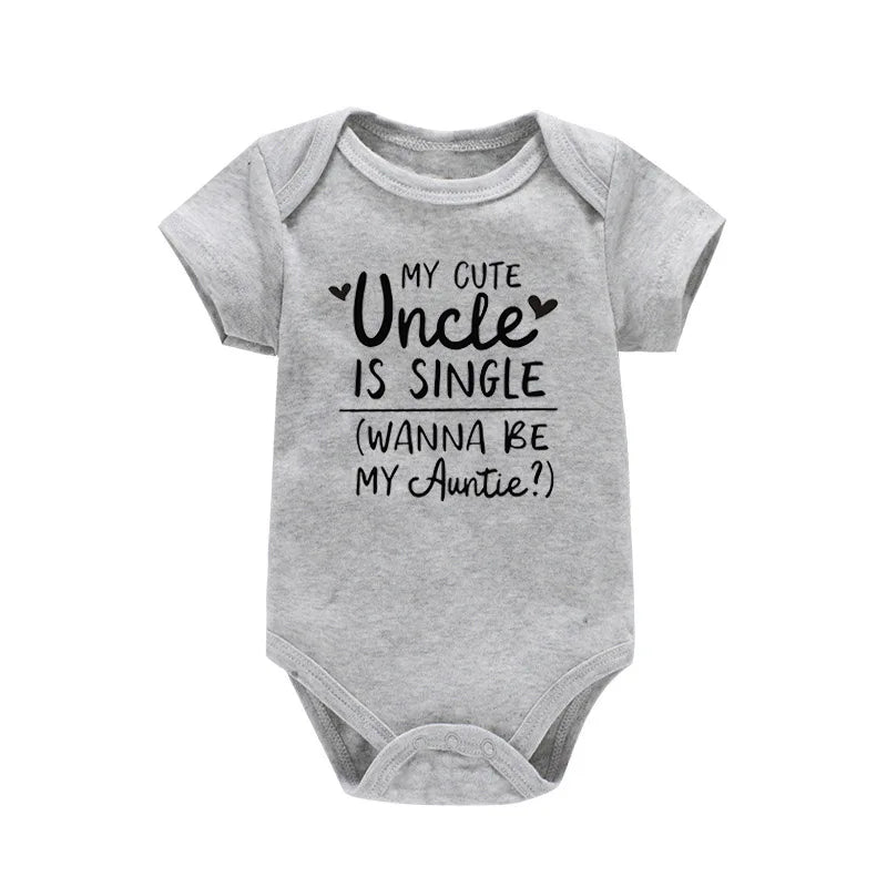 My Cute Uncle is Single Wanna Be My Auntie Onesie