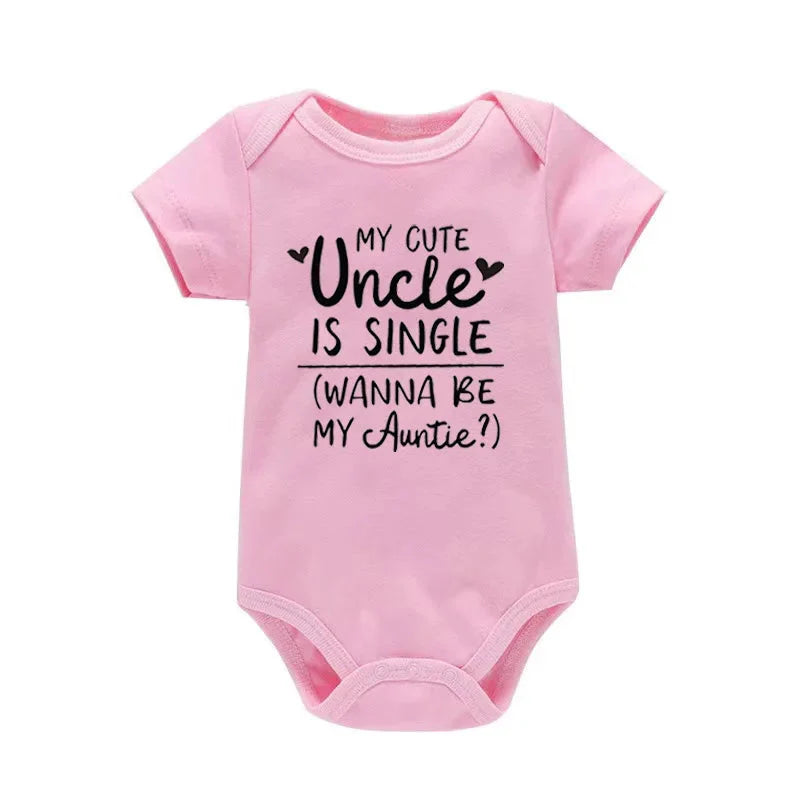 My Cute Uncle is Single Wanna Be My Auntie Onesie
