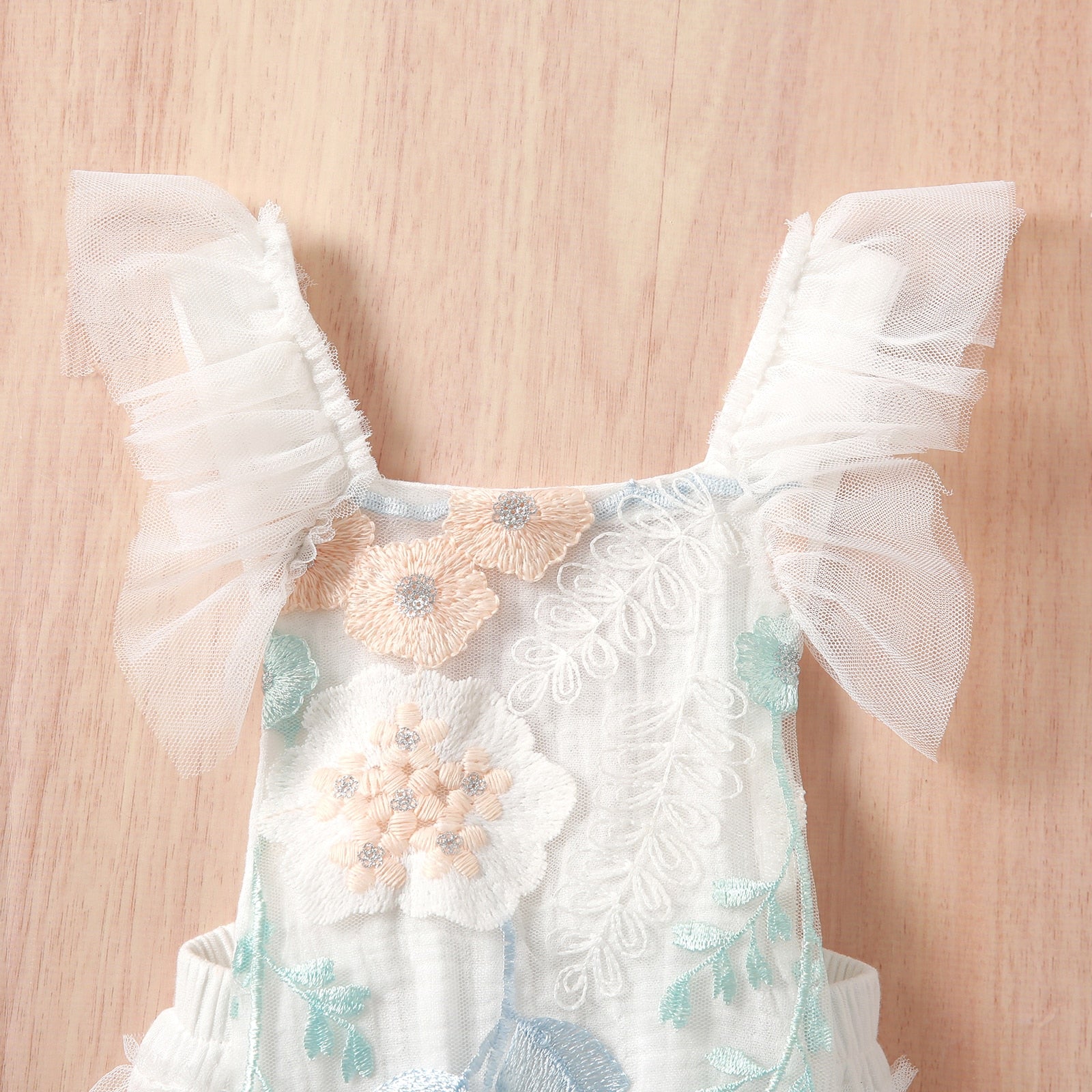 Embroidered Floral Felicity Romper