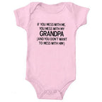 If You Mess with Me You Mess with My Grandpa Onesie