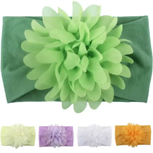 Flower Pom Headband
