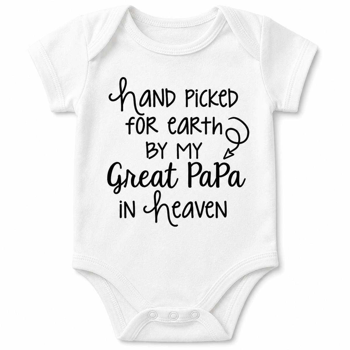 Hand Picked By My Great PaPa Onesie (Multiple Colors)
