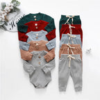 Ribbed Solid Jogger Set