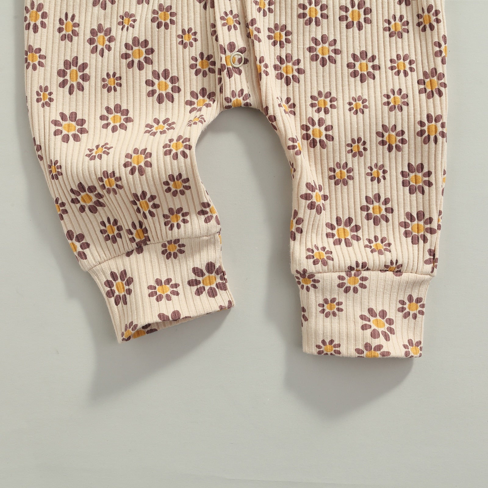 Ribbed Raya Flower Onesie & Bow