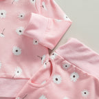Long Sleeve Flower Jogger Set