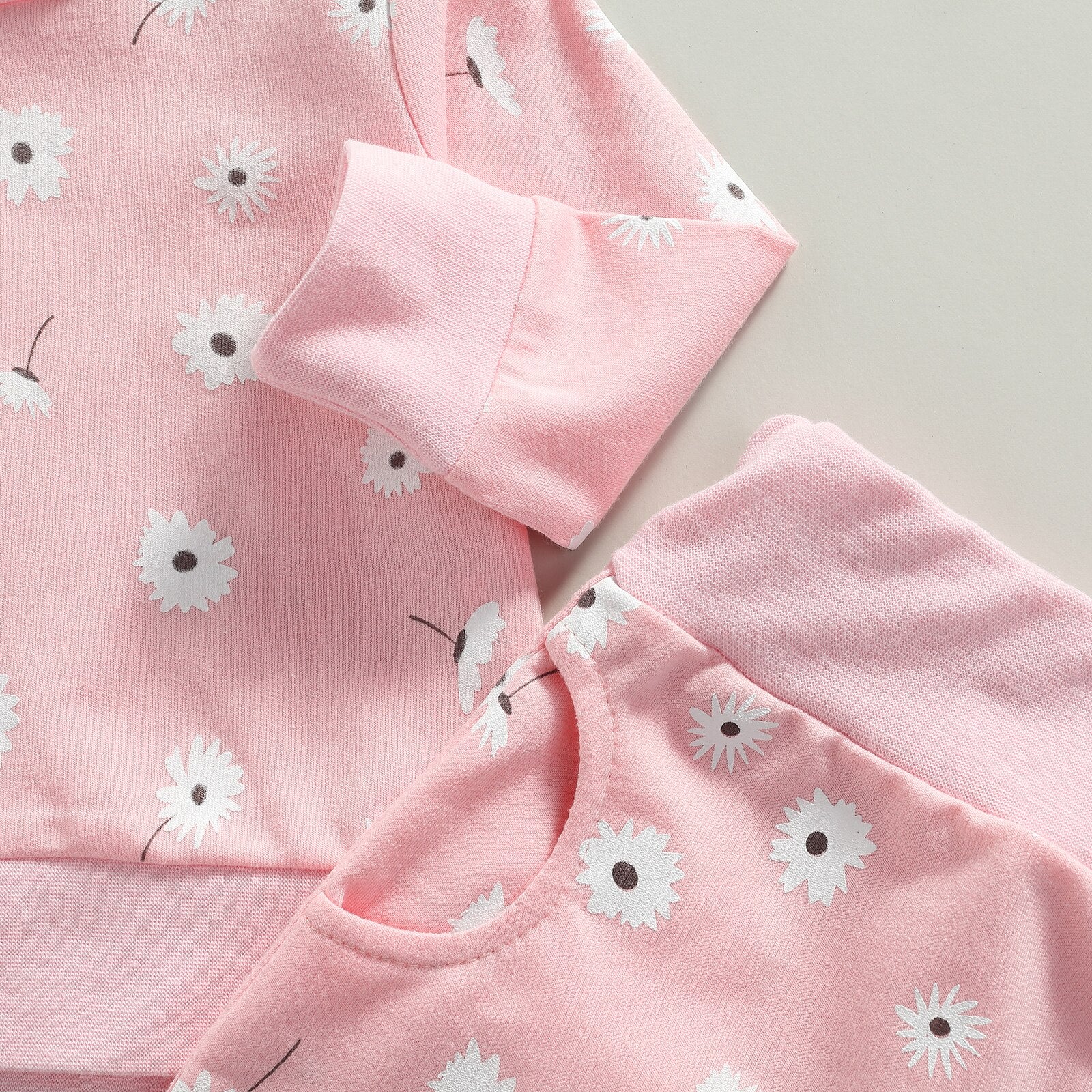 Long Sleeve Flower Jogger Set