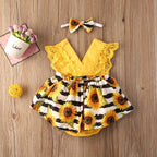 Sunflower Lace Romper